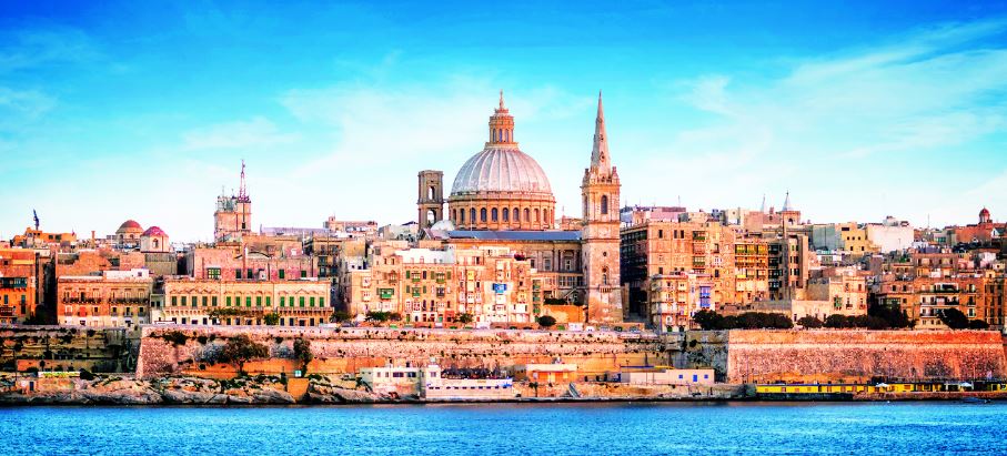 Valletta is the tiny capital of the Mediterranean island nation of Malta