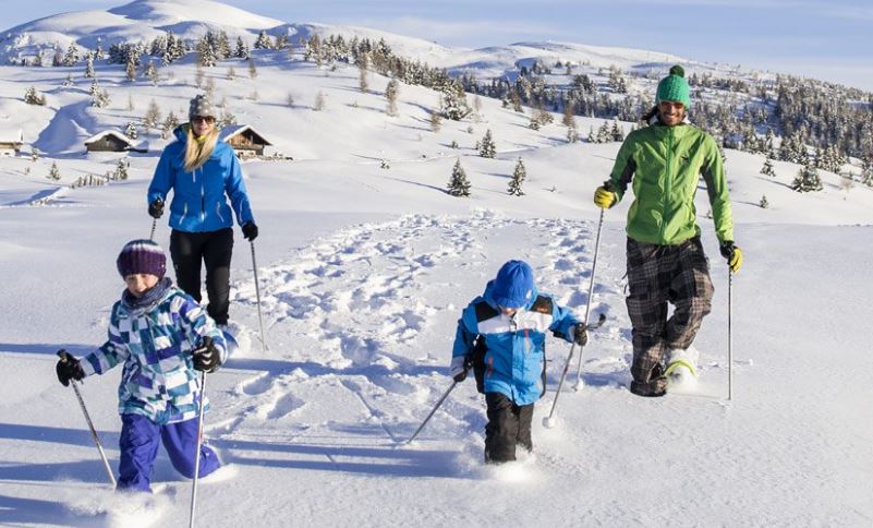 active breaks for families Snowshoe Walking